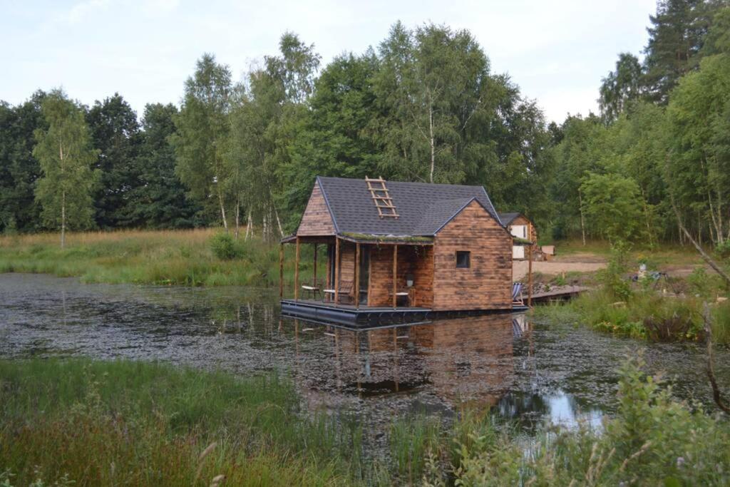 Heather Hut, Off-Grid Cottage On A Pond+2 Ha Darzkowo Eksteriør bilde